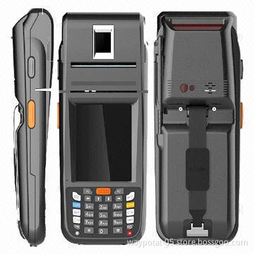 POS Terminals with Fingerprint Barcode, RFID, NFC, 3G, GPS, Wi-Fi, 3.0MP Back Facing Camera